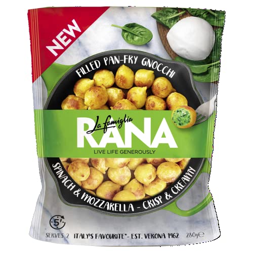 La Famiglia Rana Filled Pan-Fry Gnocchi Spinach & Mozzarella 280g