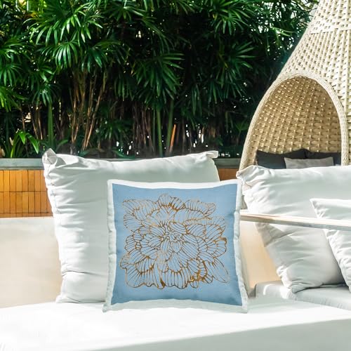 Stupell-Industries-Blue-Glam-Modern-Flower-Outdoor-Printed-Pillow-18-x-18 Stupell Industries Blue Glam Modern Flower Outdoor Printed Pillow 18 x 18