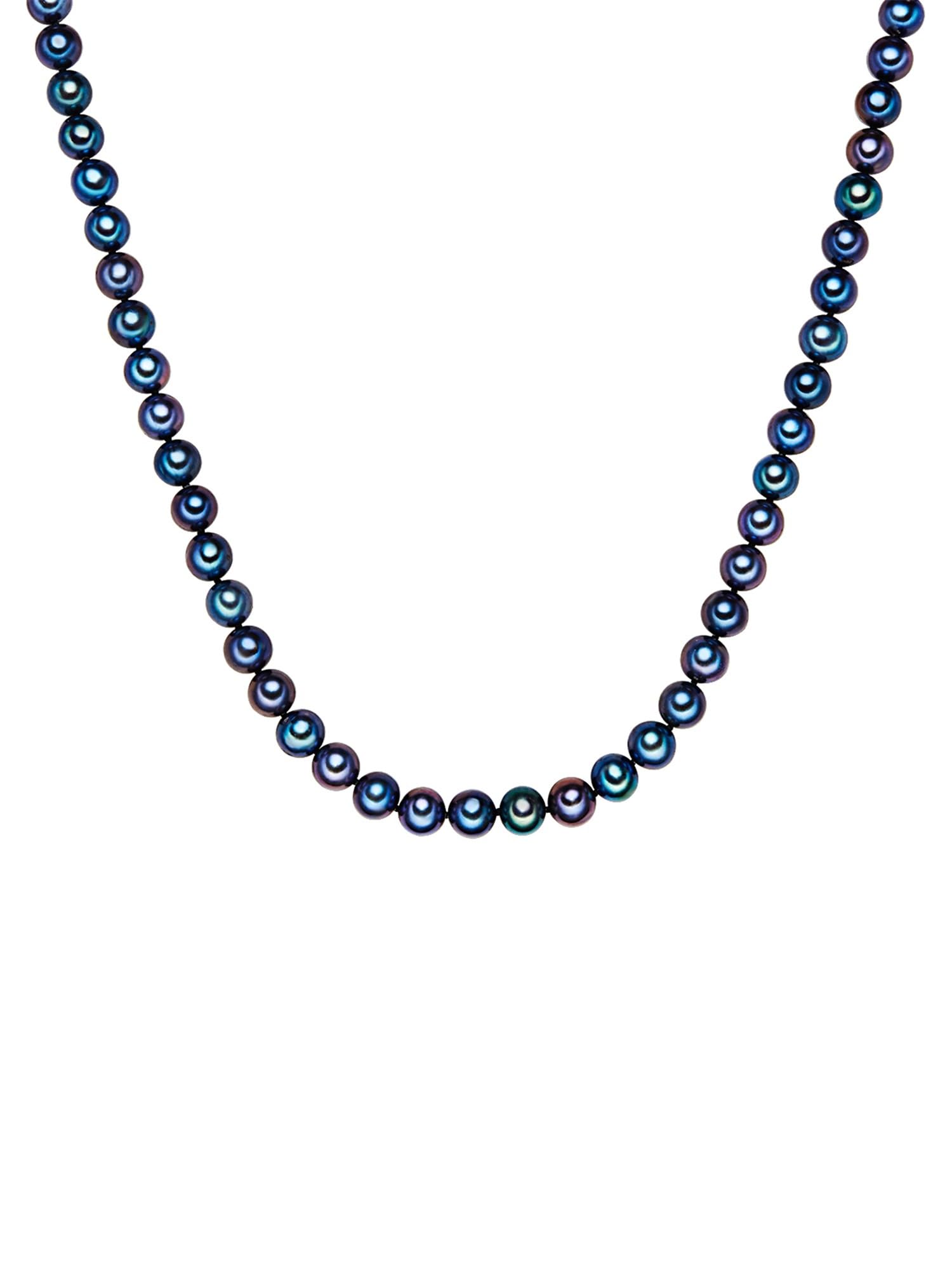 Valero Pearls Catena Da Donna In Argento Sterling 925 Con Rodio Con Perle Coltivate D