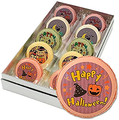 芦屋スイーツ ハロウィン お菓子 メッセージマカロン 10個セット (箱入り) お祝い プチギフト HM-set07