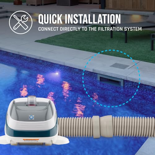 Hayward W32025ADC PoolVac XL Suction Pool Cleaner for In-Ground Gunite Pools up to 20 x 40 ft. with 40 ft. Hose (Automatic Pool Vacuum)