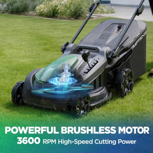 Image of 17.5 inch 40V Brushless Cordless Lawn Mower for Medium Yards