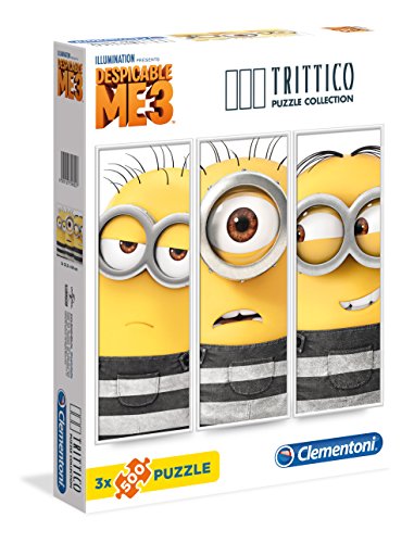 Clementoni 39802 Dm Despicable Me/Minions Triptychon, Mehrfarbig, 3 x 500 Pezzi Clementoni 39802 Dm Despicable Me/Minions Triptychon, Mehrfarbig, 3 x 500 Pezzi