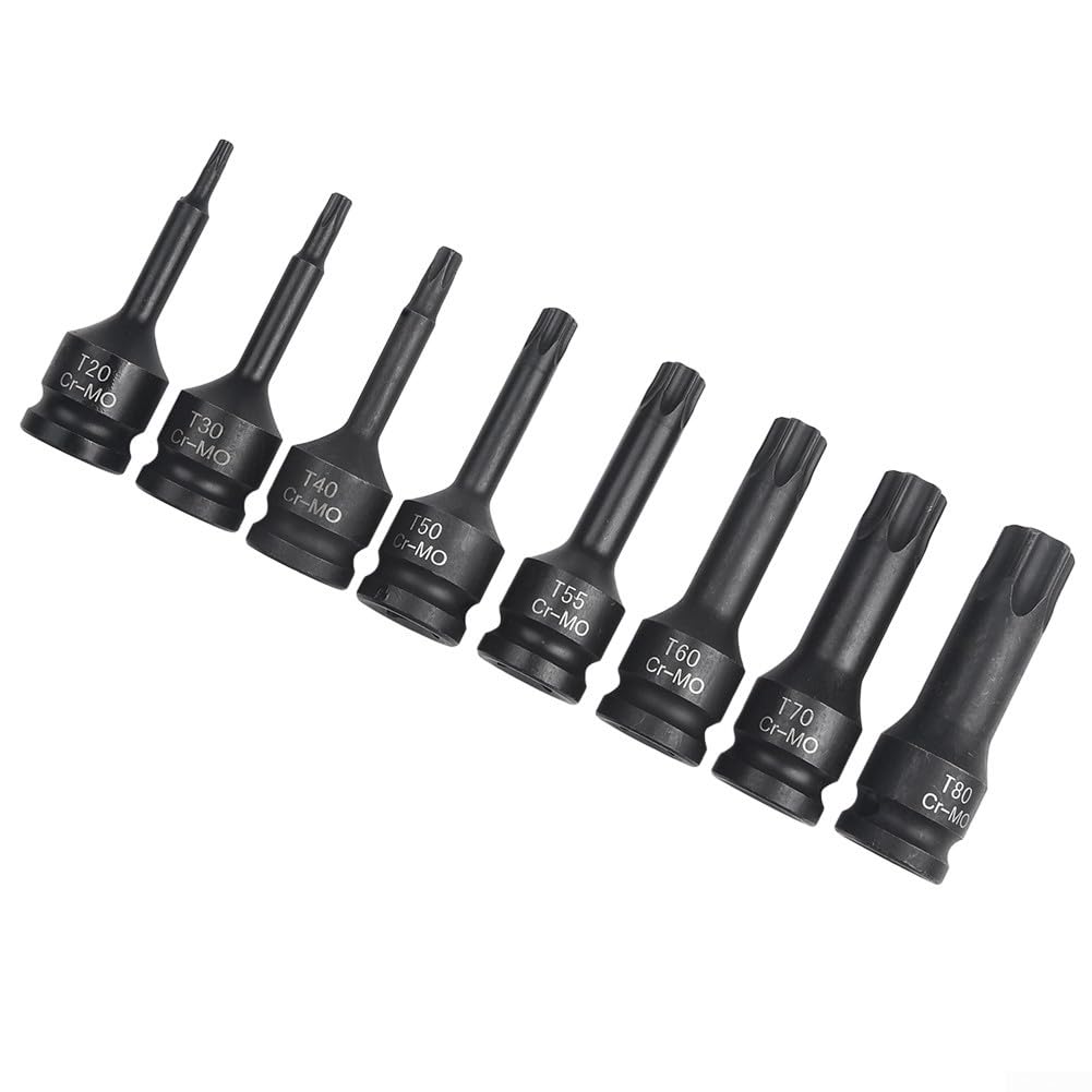 Performance Tool Steckschlüssel-Set 10-teilig – Impact-Star-Bits Für Schraubendreher (T10 Bis T50)