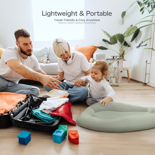 Image of Baby Lounger for Newborn: Skin-Friendly & Breathable for Baby | Tummy Time Playtime & Diaper Changes - Portable & Lightweight Cushion for New Parents 0-12 Months Infant