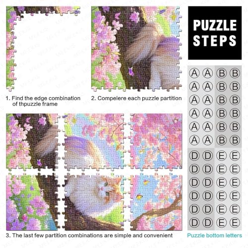 Puzzle imposible de 1000 piezas, juego educativo para adultos y jóvenes de 70x50cm 5