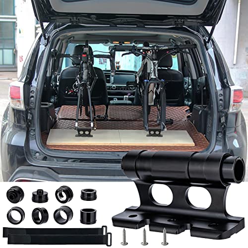 NANSIKE Bike Fork Mount, Versatile Bike Block, Aluminum Alloy Bicycle Front Fork, Bike Block Fork Mount, Quick Release Fork for Truck/Trailer/Bikes Racks