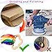 Baby Sensory Wooden Rattle Toys - 2PCS Rainbow Ribbon Ring Toys Wood Rattle Molar Circle Newborn Sensory Montessori Toy for Infant Babies Toddler