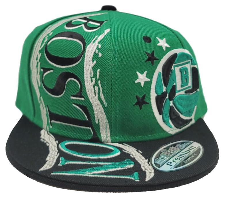 Boston New Leader Premium Hurricane Green Black Era Snapback Hat Cap miniatura 3