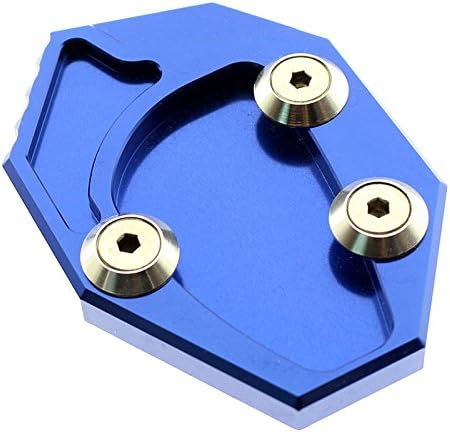 FXCNC Racing Aluminum CNC Motorcycle Side Stand Plate Kickstand Extension Pad Compatible with Kawasaki GTR1400 / Concours 14 2008-2015, Ninja ZX14R/ ZX14 /ZZR1400 2006-2015