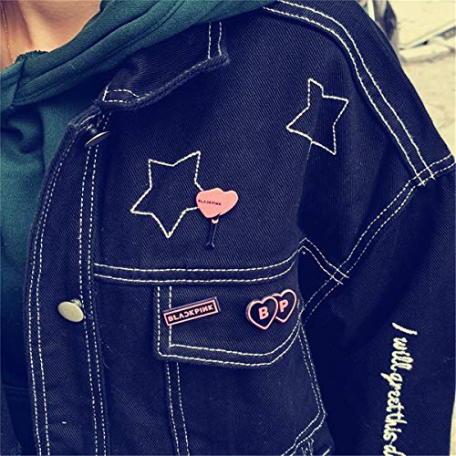 Jaya Gift Cute Love The Lighthouse Pin Badge Acrylic Brooch Black Heart Pin Set Pink White Microphone Lapel Pins Set Lapel Brooch Backpack Badge Cartoon Jewelry Gift For Girl #TOP4