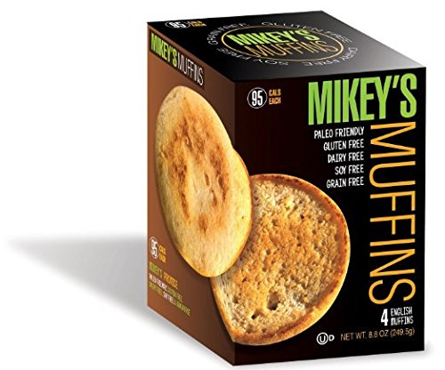 Mikey's Muffins Gluten Free English Muffins, Original, 8.8 Oz [8 Pack]
