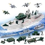 🚢 CADEAU PARFAIT: combinaisons complètes de l'Air et de la Marine, y compris des chars, des véhicules blindés, des camions militaires et des véhicules tout-terrain, afin que vous puissiez facilement construire votre propre équipe militaire. C'est le cadeau parfait pour les jouets de Noël, les récompenses de cours scolaires, l'apprentissage de jouets intelligents pour les enfants, les fêtes d'anniversaire et plus encore !