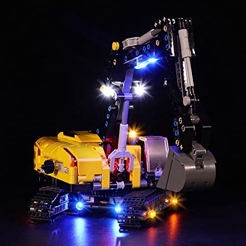 LIND Led Beleuchtungsset für Lego 42121 Technic Hydraulikbagger, Licht Set Kompatibel Mit Lego 42121 Bauset - Nicht… – Bild 5
