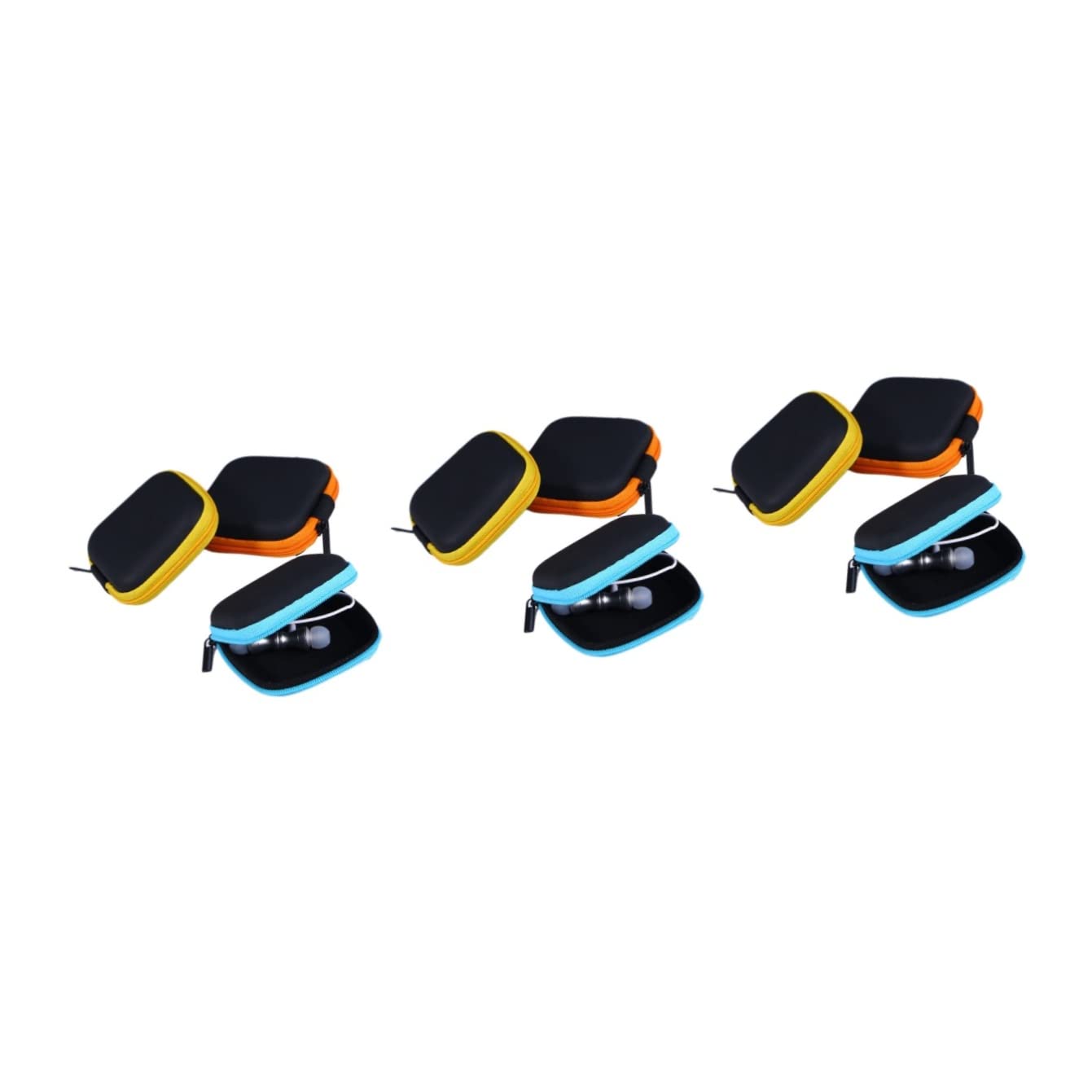 Gatuida 15 Pezzi Custodia Per Cuffie Portatile Materiale Eva Custodia Per Auricolari Per Auricolari Resistente Allacqua Design Robusto E Compatto Per I Viaggi