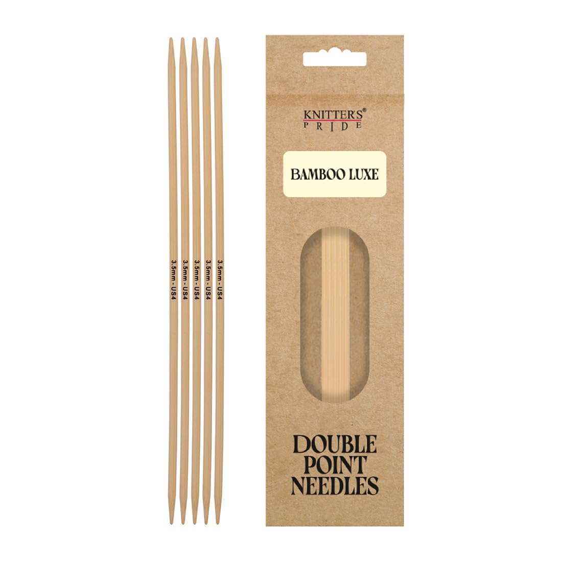 Knitter's Pride Bamboo Luxe Sock Needles 15 cm 3.5 mm - 1 piece