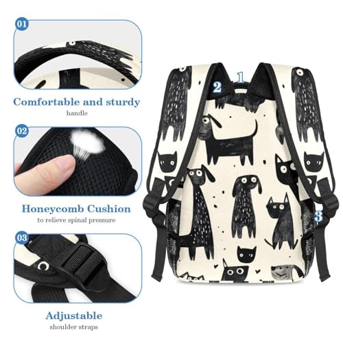 Cartable grande capacité anti-désordre avec trousse assortie pour ados et collégiens
