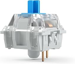 Gateron Blue Mechanical Keyboard Switches (120 Pack) - Clicky & Light for Accurate Typing & Gaming - 60g Actuation Force