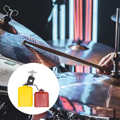 CashBeat Plastic Jam Block, High/Low Pitch Percussion Accessory for Drum Kit