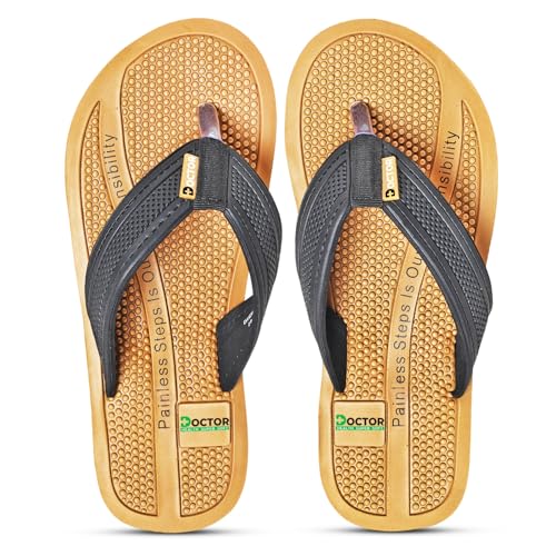 Image of DOCTOR HEALTH SUPER SOFT Men's Acupressure Slippers | Flip-Flops | Men's & Boy's Slippers | Comfortable & Lightweight | Soft Foot Massager | All Day Wear Acupressure Slipper