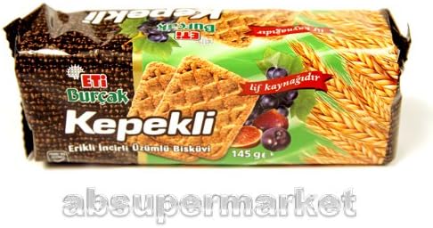 Eti Burcak (Kepekli) Biscuit with Bran Plum & Fig & Raisin 145g