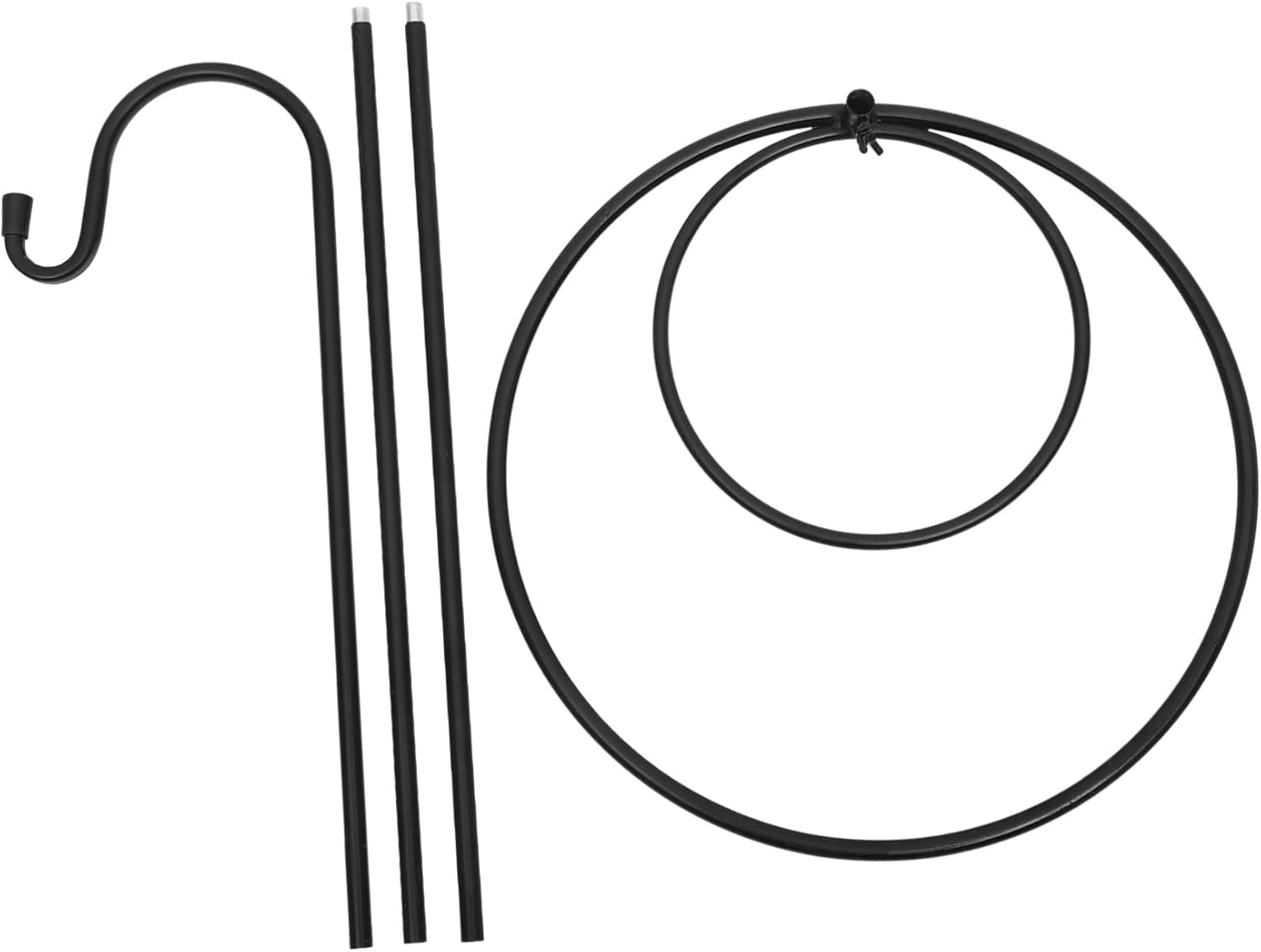 Alipis Iron Material Garden Hook Shepherd Hook for Outdoor Use and Rustproof for Plant Hanging