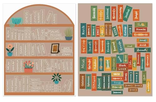 Bible Study Tracker Stickers, Books of The Bible Reading Tracker,