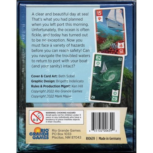 Seas of Strife - Rio Grande Games, Trick Taking Card Game, Ages 14+, 3-6 Players, 45 Min