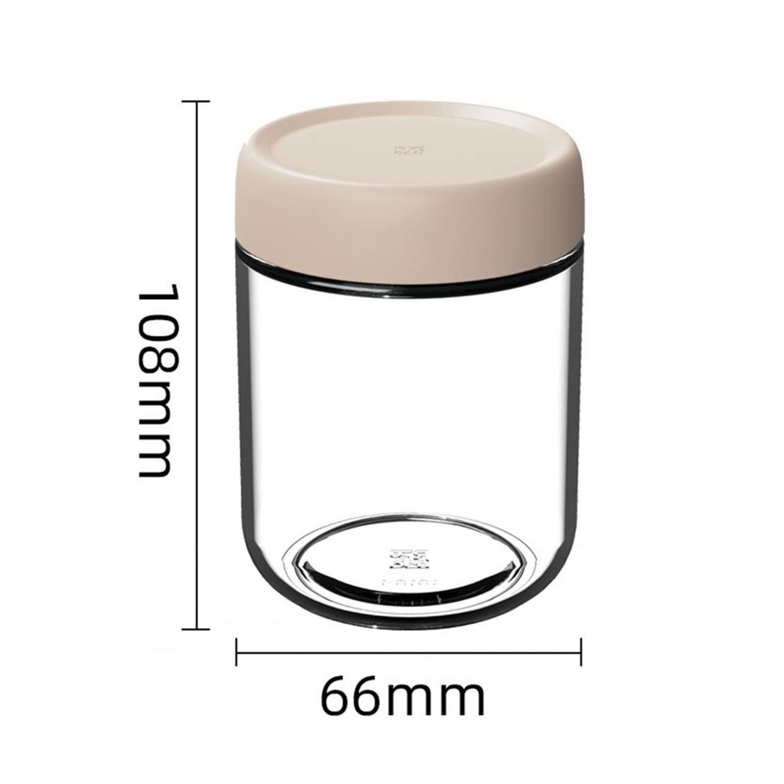 Pots à épices en Plastique Multi-usages - Lot de 6 | Récipients de Conservation des Aliments avec couvercles | Compatible avec Le réfrigérateur | Conception empilable | Blanc