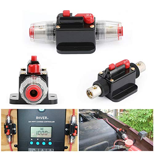 Stetion Car Audio 60 Amp Resettable Fuse Circuit Breaker Car Protect For Audio System Fuse 12-24V Dc For Car Audio Amps Overload Protection Fuse (60A) #TOP6