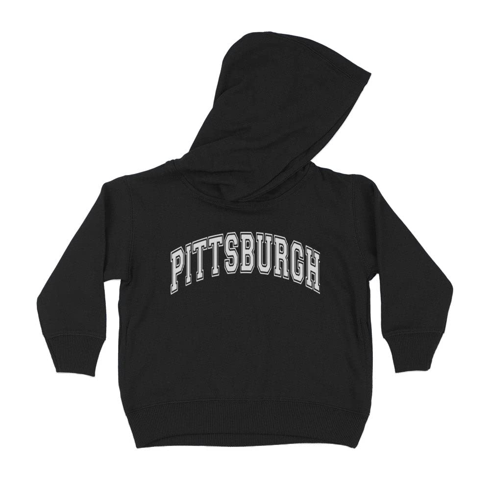 Arch Pittsburgh Kids Hoodie Sweatshirt Toddler 2T Black