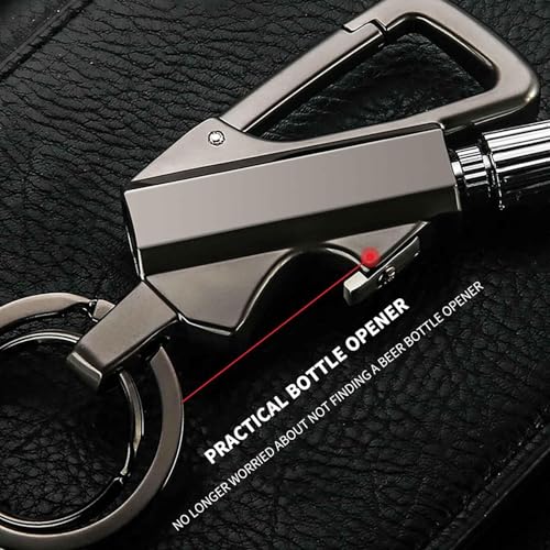 Encendedor reusable impermeable para supervivencia negro miniatura 6