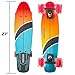 Kids Skateboard 27 Inch Complete Flowboard Skate Board W/Trucks and Light Up Wheels - Custom Scratch Free Graphics Great for Kids, Boys, Girls, Youth and Beginners 27” X 6.25”