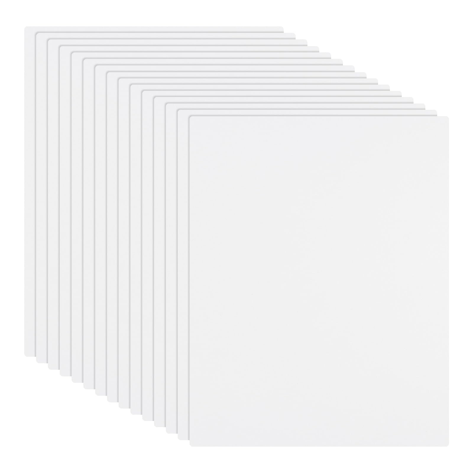 Rebower 15 PCS White Foam Board 280 x 356 mm, Foam Boards 3.2mm Thick Foam Poster Board