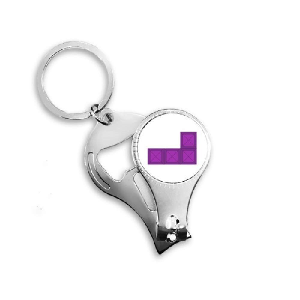 Coupe-ongles Classic Games avec bloc violet pour manucure à la maison