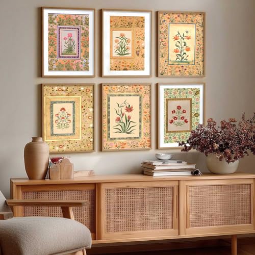 Image of kotart Premium Digital Madhubani Art Paintings with Frame for Home Decor - Painting for Wall Decoration - Pack of 6 (10x13, wall decor)