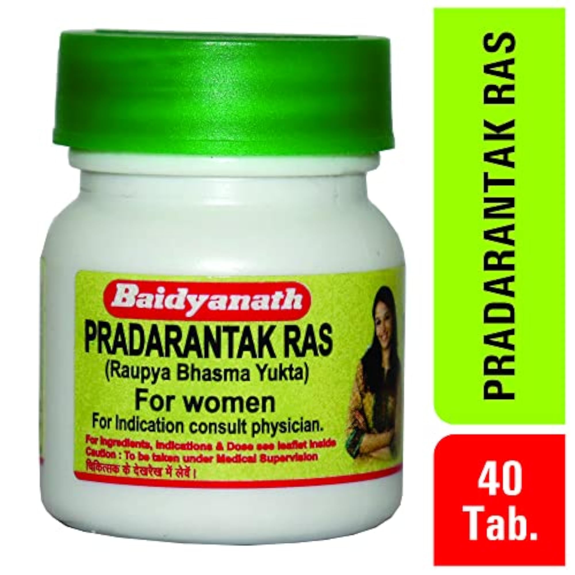 Baidyanath Pradarantak Ras-40 Tablets, Pack of 2