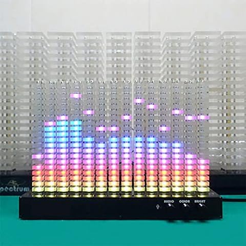 enweQVQ Music Atmosphere Light, Spectrum Analyzer, High Sensitivity Clear Vision Colorful Creativity, Strobe Light for Family, Car, Bar, Party, Club,Finished product Cover