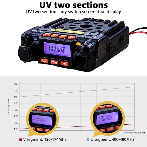 Radio para auto Putikeeg UV Dual Band KT8900 20W 12V miniatura 5