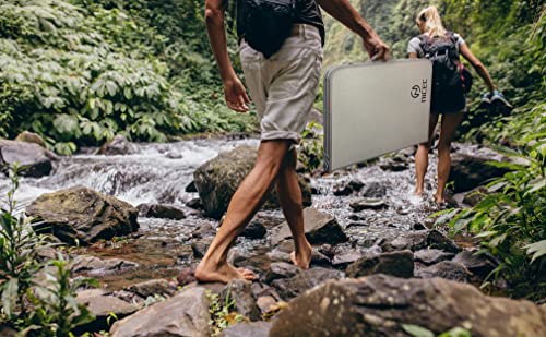 Nice C Card Table, Folding Picnic Table, Small Table, Adjustable Height Folding Table, Camping, Outdoor, Portable Lightweight Aluminum, With Carry Handle For Beach, Indoor, Office (Small) #TOP7