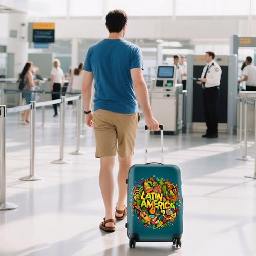 Image of WUJIAONIAO Travel Luggage Cover Baggage Suitcase Cover Protector Skins 18-32 Inch, US-Area, S (for 18--20 inch luggage), Fashion
