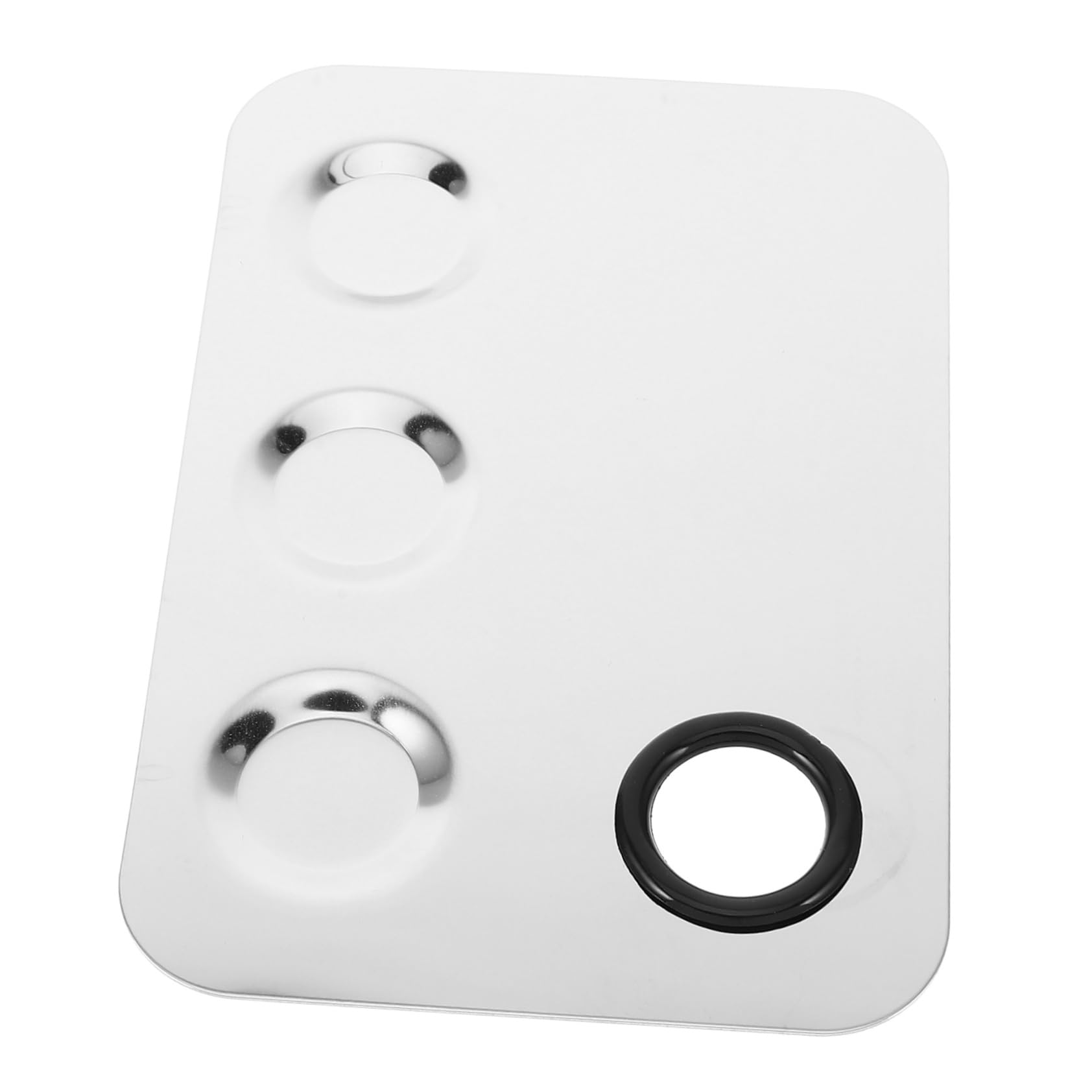 BESTYASH Empty Makeup Palette Foundation Palette 3 Sections Stainless Steel Mixing Plate for Makeup Artists