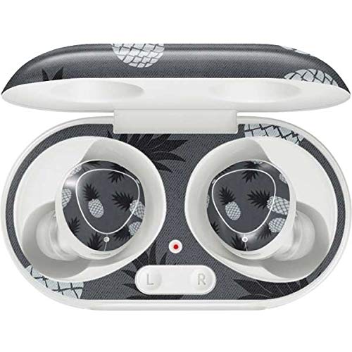 Skinit Decal Audio Skin Compatible with Galaxy Buds+ - Officially Licensed Skinit Originally Designed Black and White Pineapples Design
