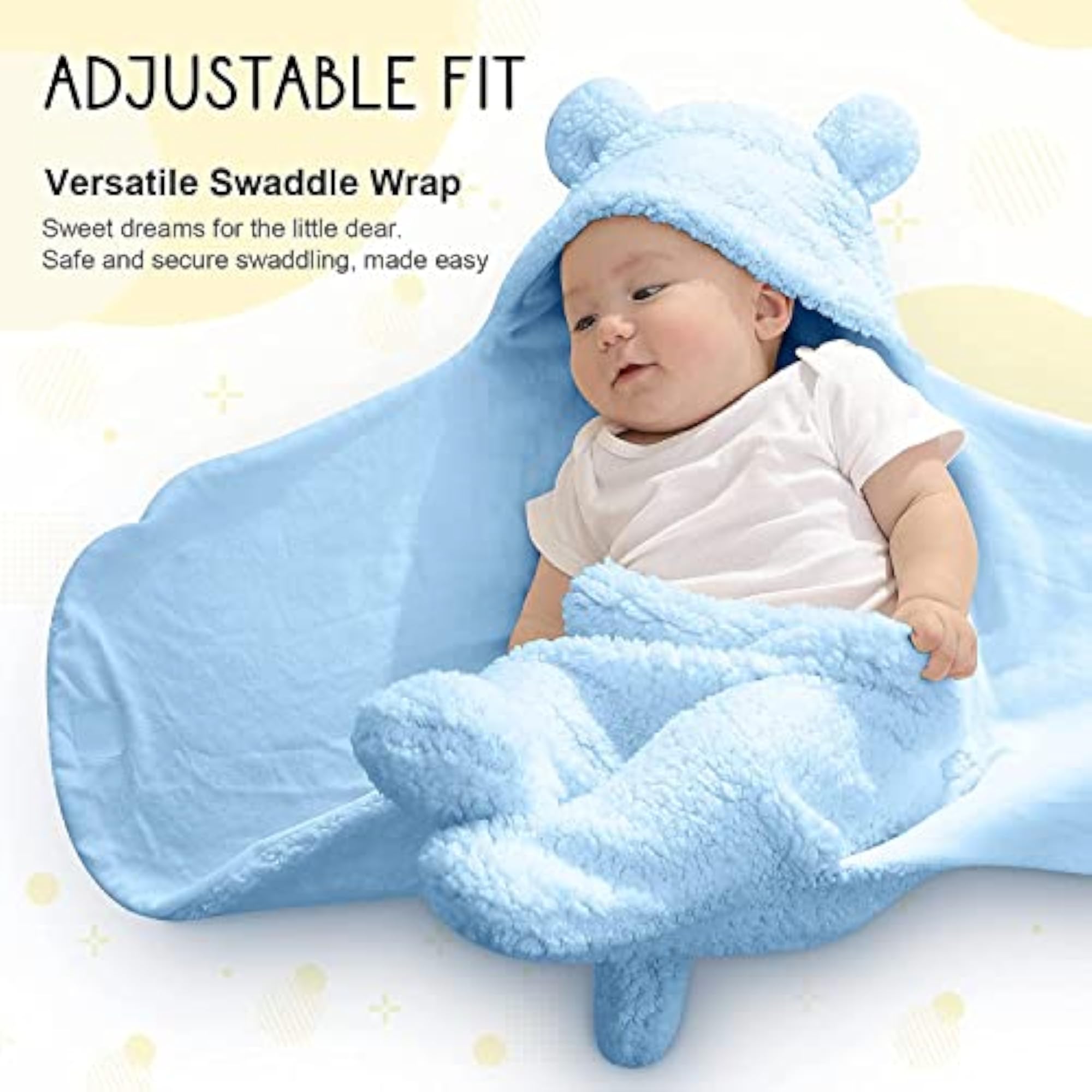 Hooded Embroidered Wearable Baby Sleeping Bag