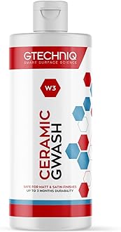 Car Shampoo. 2-in-1 Ceramic GWash and Hydrophobic Coating for Car Cleaning. Cleans and Repels Dirt, Car Cleaner for Up to 3 Months Protection, Super Concentrated - 1L