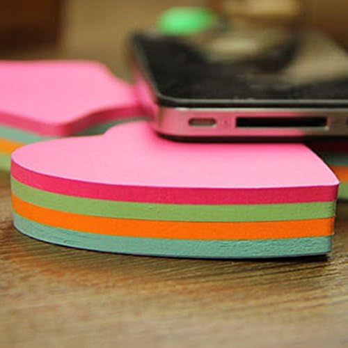 Funny live 6 Pads Creative Sticky Notes 3x3 Self-Stick Notes for Home, Office,100 Sheets/Pad, 'Butterflie', 'Clothe', 'Heart', 'Leaves', 'Apple', 'Strawberry', 'Bear', 'Plum Flower',etc. Shapes Random - Image 5