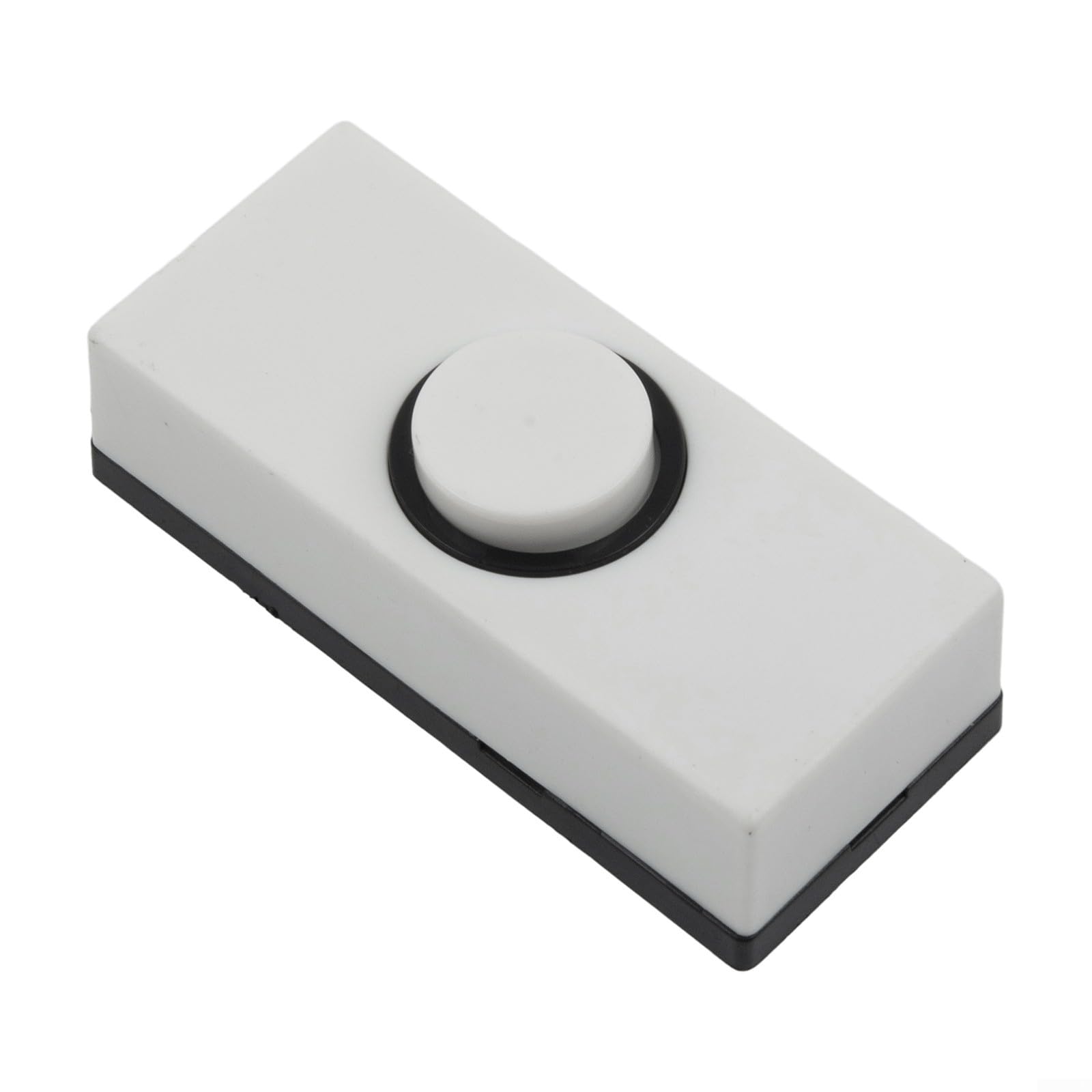 QOXEZY - Wired Bell Push, Door Bell Chime Bell Push Press Button White Inserts Wall Plastic Hard Wiring,55MM X 24MM X 15MM - View #2