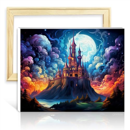Diventa un pittore facilmente: la pittura è semplice e facile da disegnare, non complicata, bambini, adulti e anziani possono gestirlo senza problemi. Per finire un dipinto, sono necessari solo due semplici passaggi: primo: immergere la vernice. Secondo: disegna i numeri corrispondenti sulla tela.
