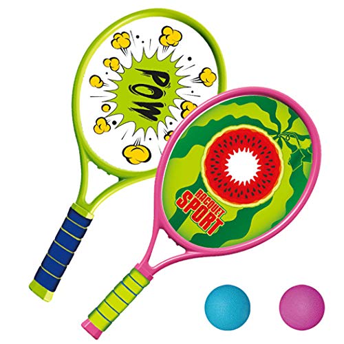 Coxeer Tennis Racquet Set, Kids Tennis Racquet Set Funny Tennis Racket with Balls