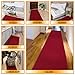 Machine Washable Modern Solid Design Non-Slip Rubberback 2x12 Traditional Runner Rug for Hallway, Kitchen, Bedroom, Living Room, 1'10